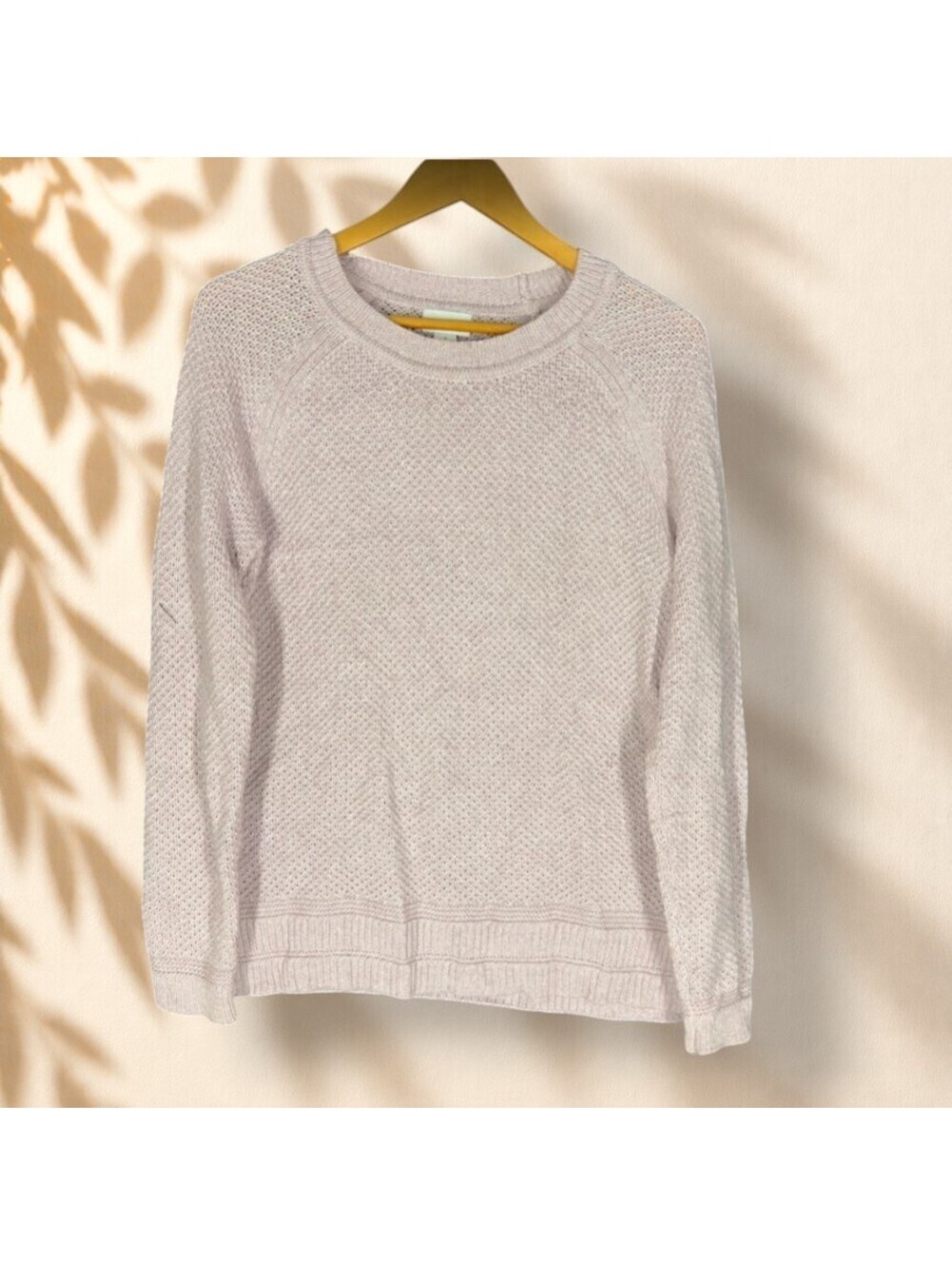 Old Navy Sweater Pullover Women M Medium Gray Knit Long Sleeve Soft Cozy Cotton
